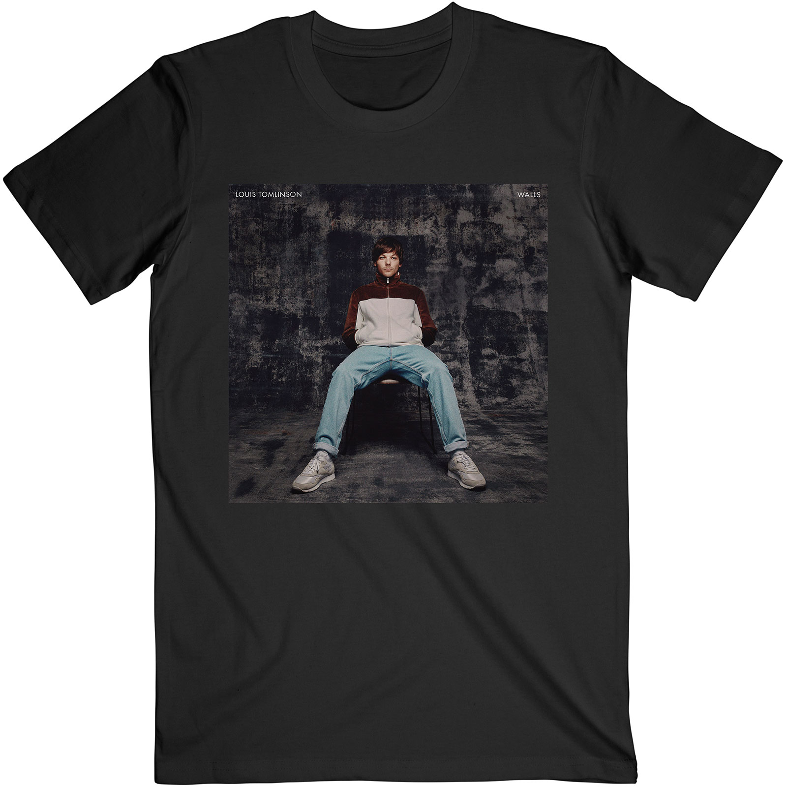 RockOff Louis Tomlinson Unisex bavlnené tričko: Walls - čierne Veľkosť: S