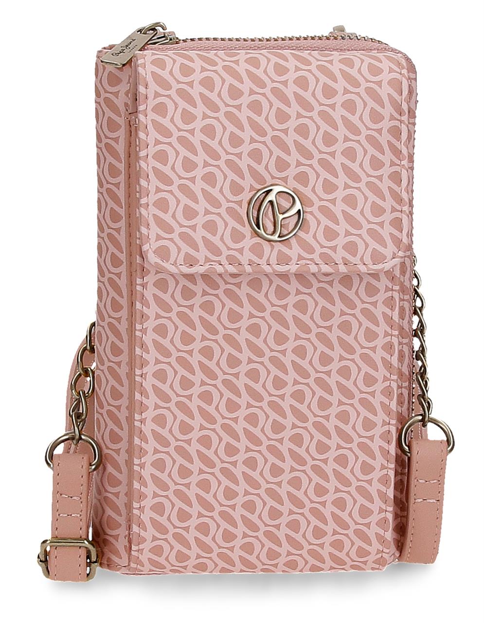 Pepe Jeans Megan crossbody peňaženka na mobil - ružová