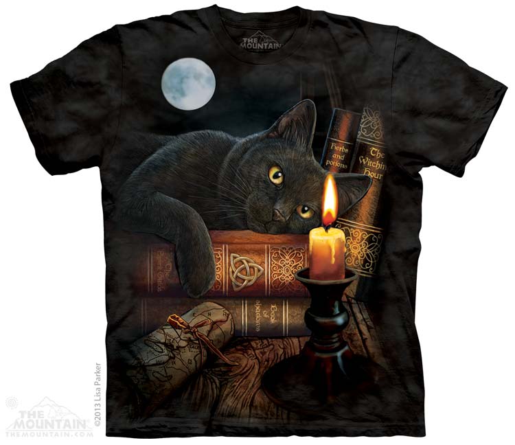 Pánske batikované tričko The Mountain - The Witching Hour - čierna Veľkosť: L