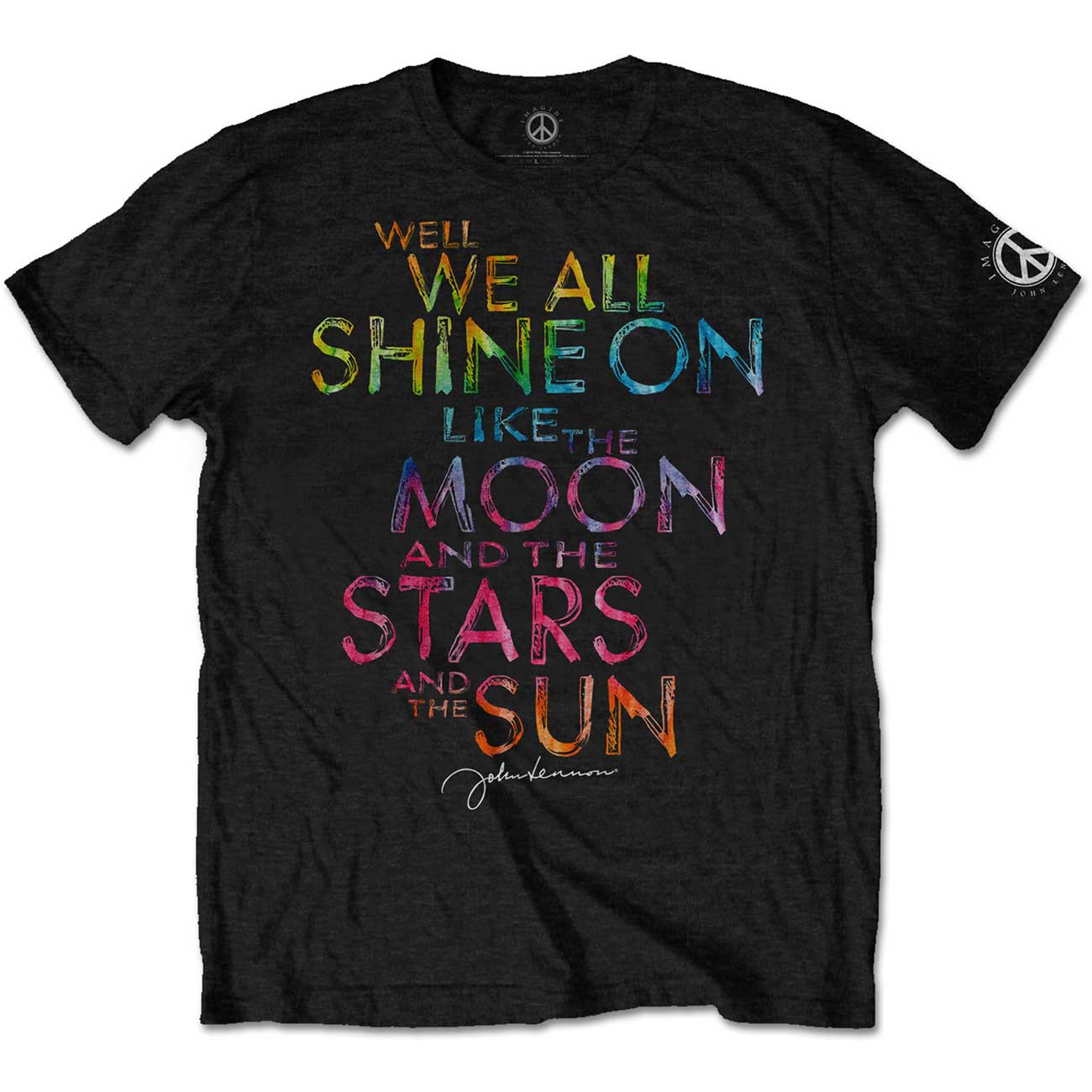 RockOff JOHN LENNON UNISEX Tričko: SHINE ON Veľkosť: M