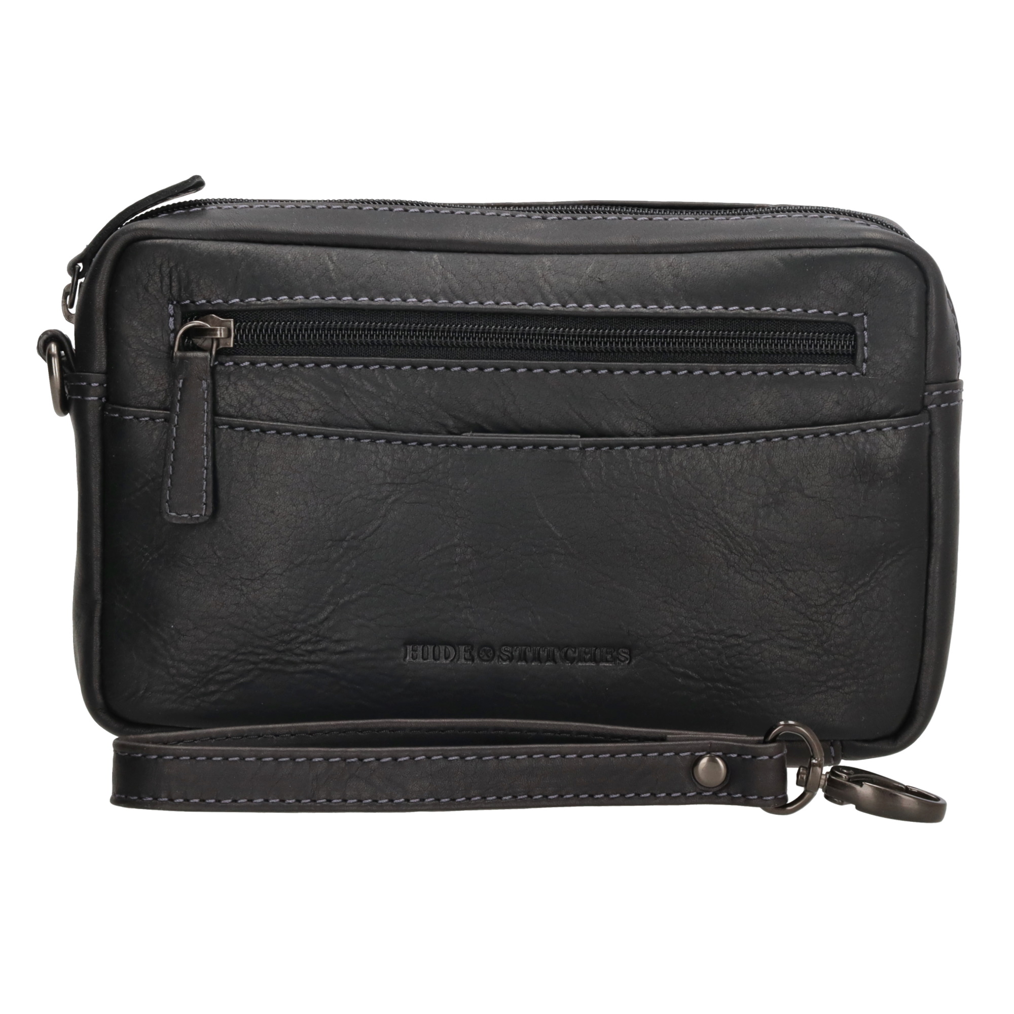 Hide & Stitches Japura unisex taška na zápästie - čierna