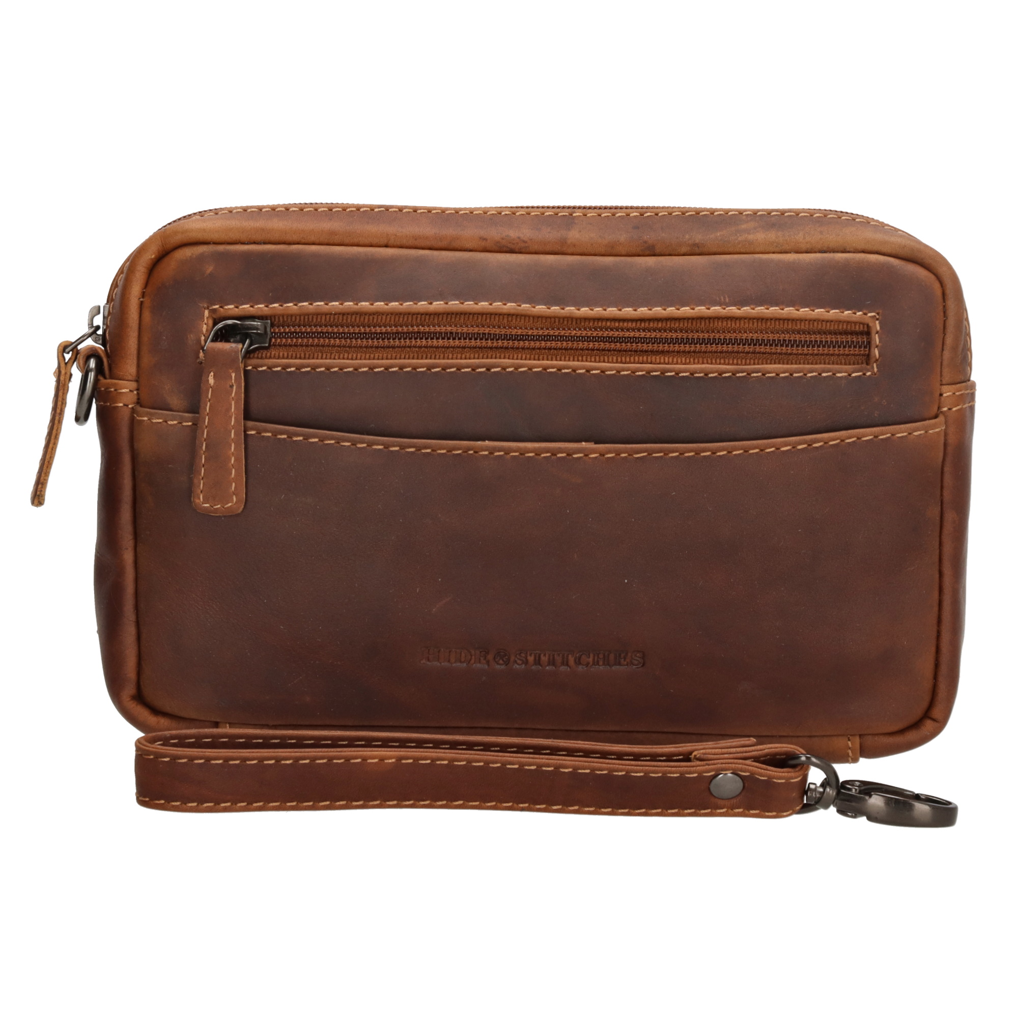 Hide & Stitches Japura unisex taška na zápästie - koňaková