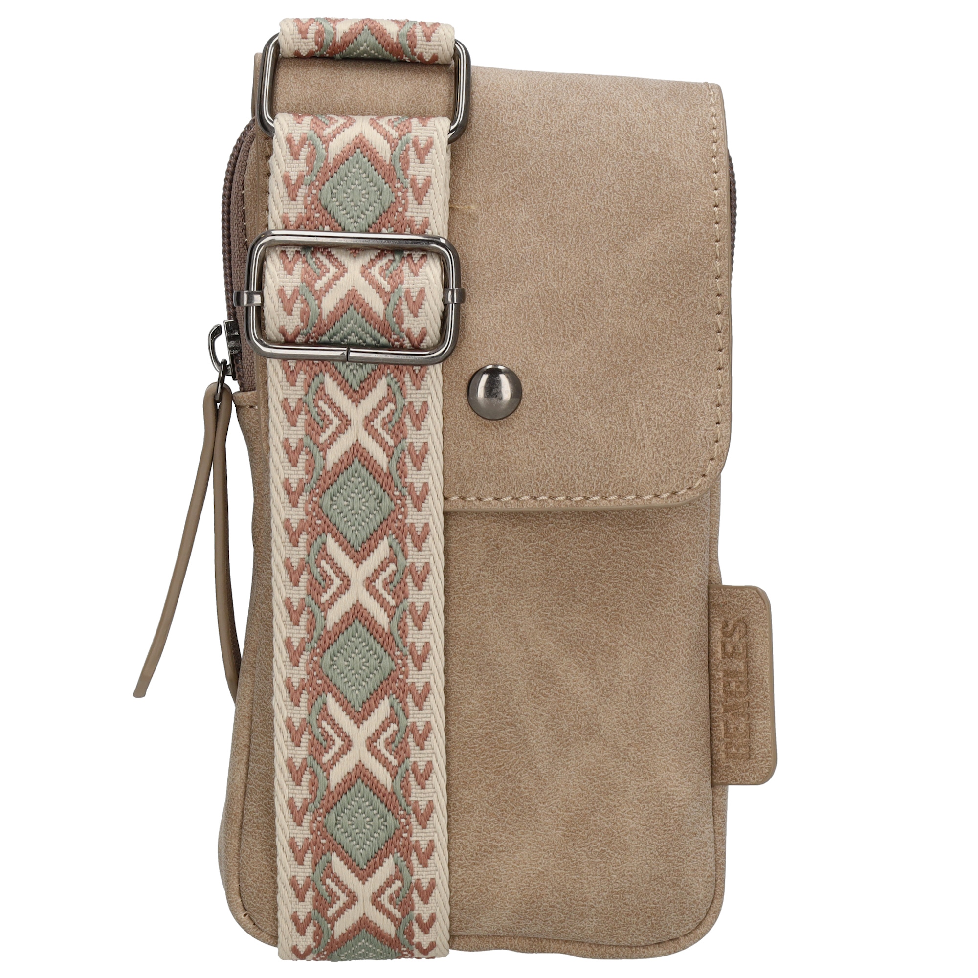 Beagles dámska crossbody taška na mobil Malaga - svetlá taupe
