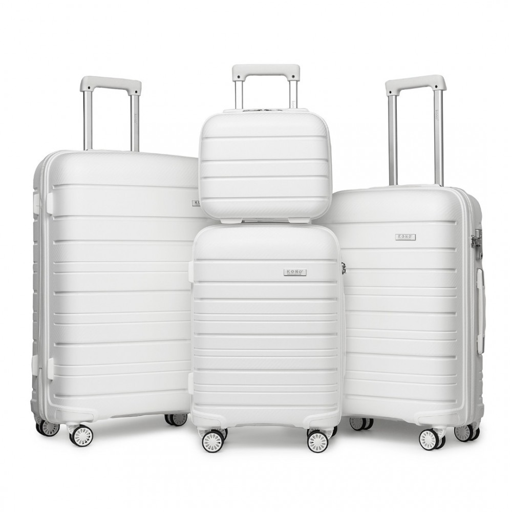 KONO set 4 kufrov Classic Collection - biela -10L/39L/70L/103L