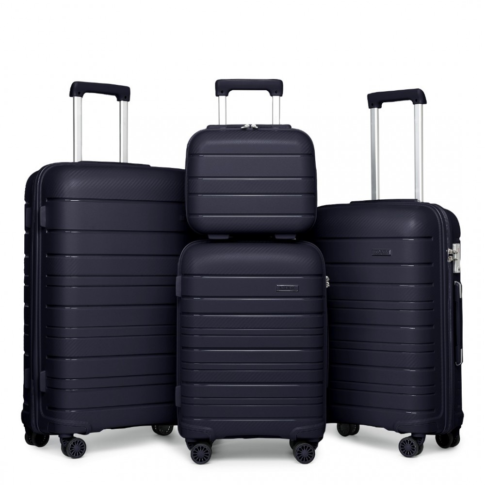 KONO set 4 kufrov Classic Collection - navy -10L/39L/70L/103L