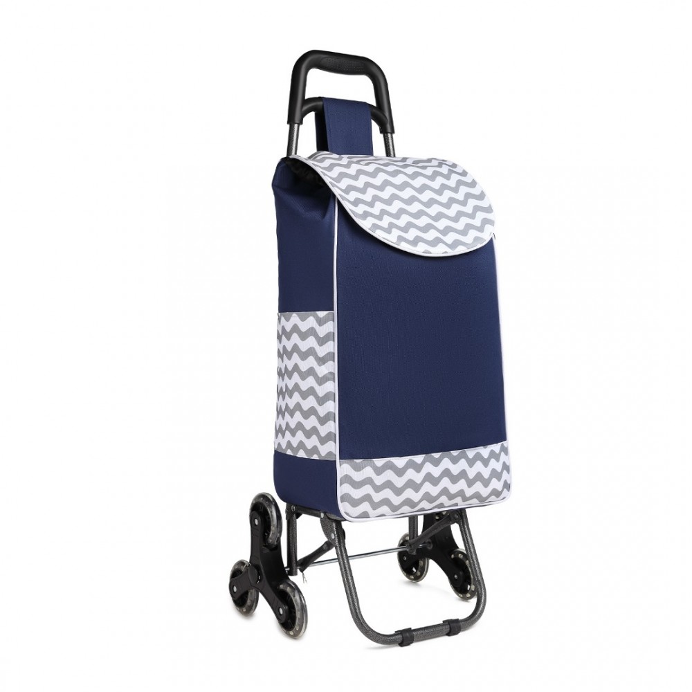 Nákupná taška na 6 kolieskach Kono Travel termoizolačná - navy - 31L