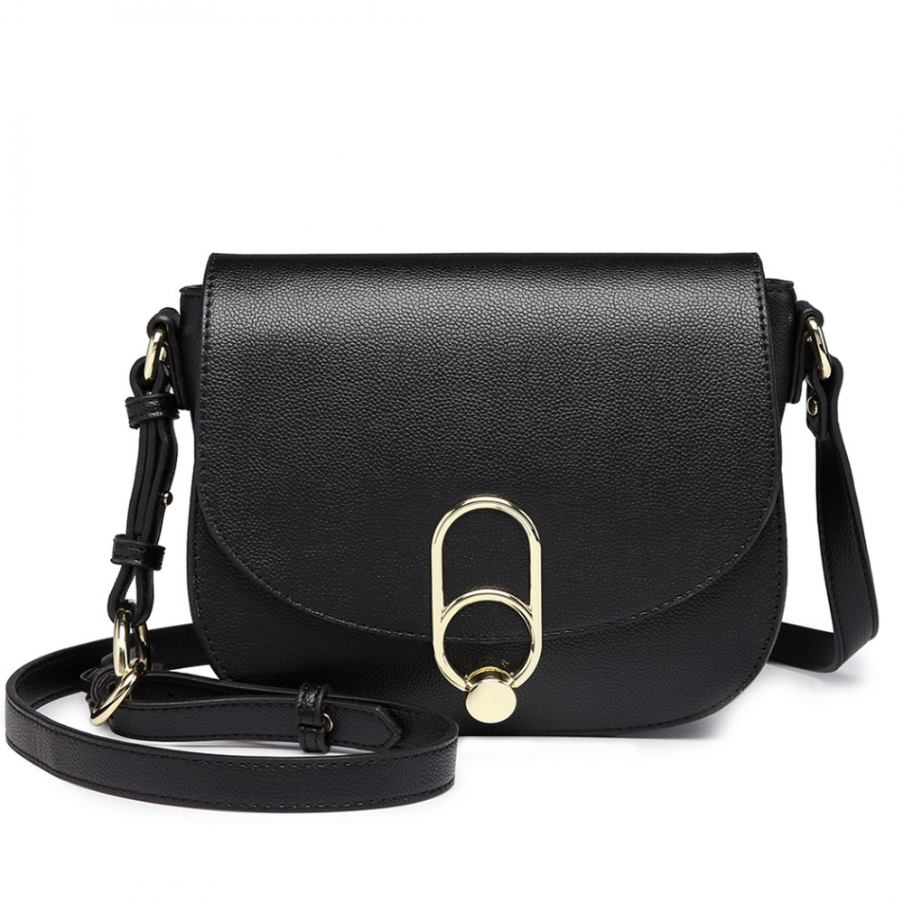 Miss Lulu dámska crossbody kabelka - čierna