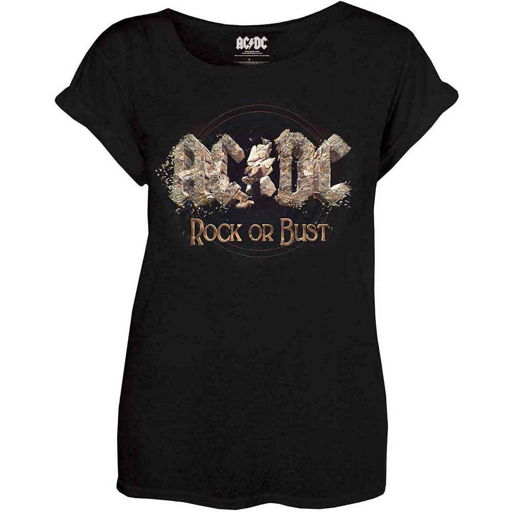 RockOff Dámske tričko AC/DC: ROCK OR BUST - čierna Veľkosť: XS