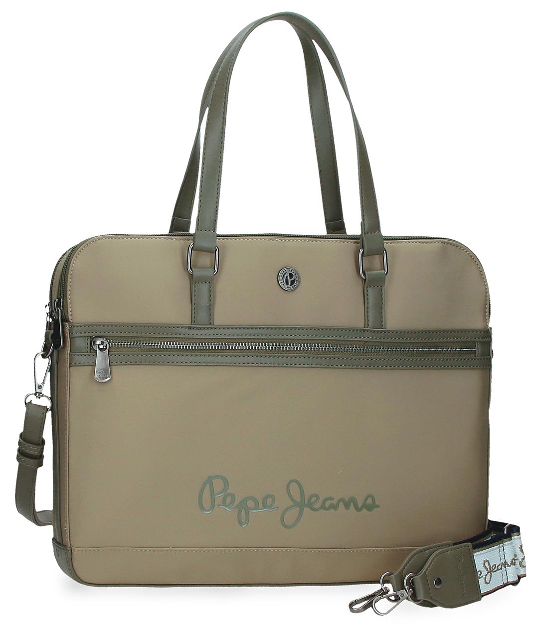 Pepe Jeans Corin dámska taška na notebook 15,6" - olivová