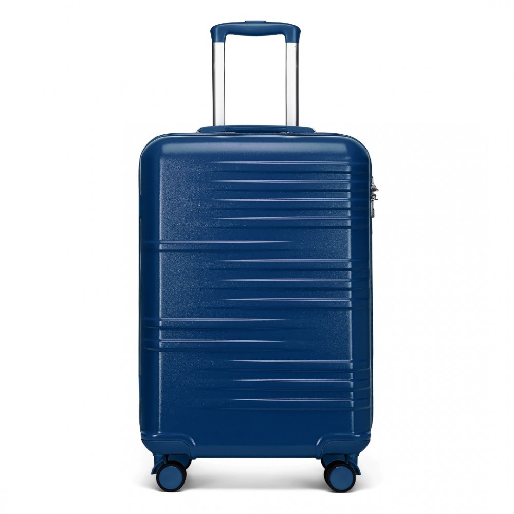 British Traveller odolný kufor ABS a PC - navy - 39L