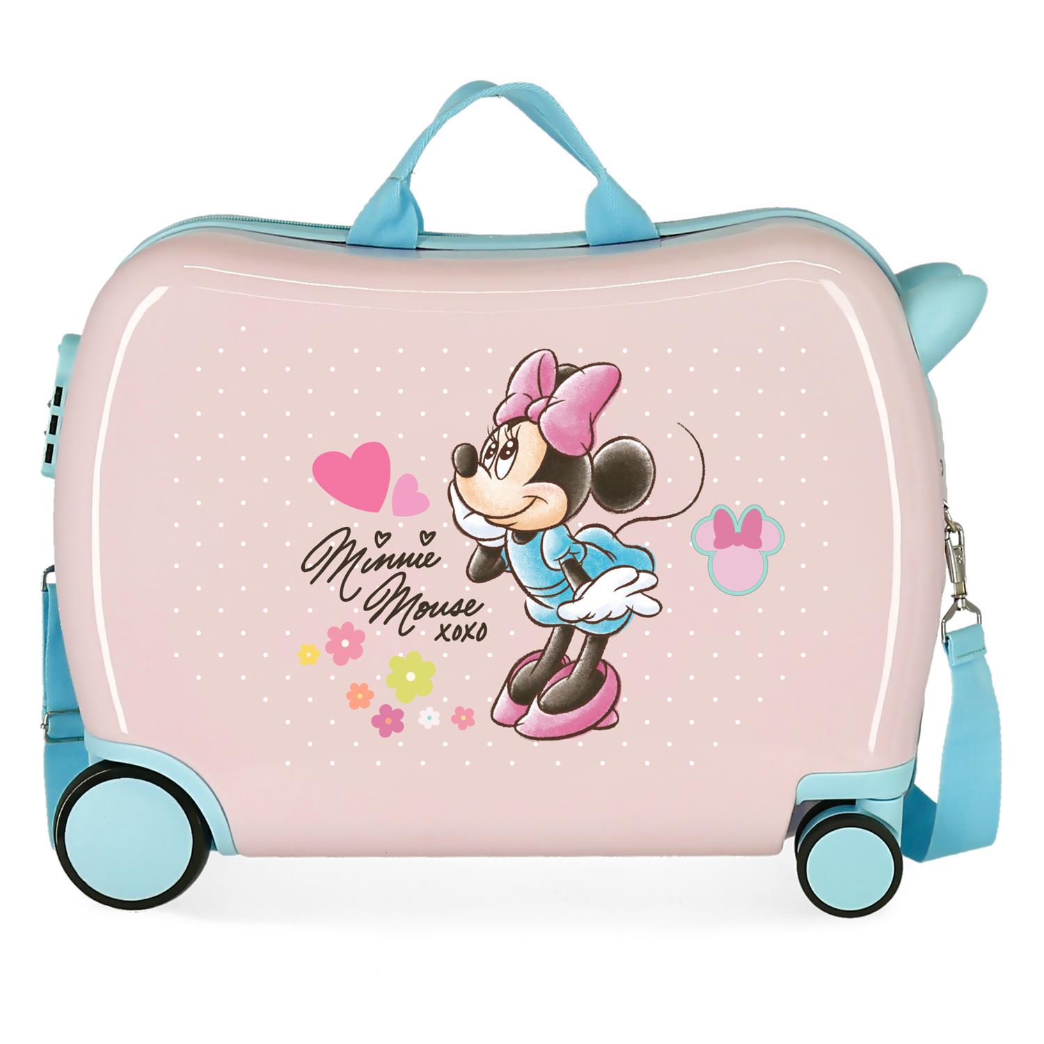 Detský kufrík na kolieskach - odrážadlo - Minnie Mouse - 38L
