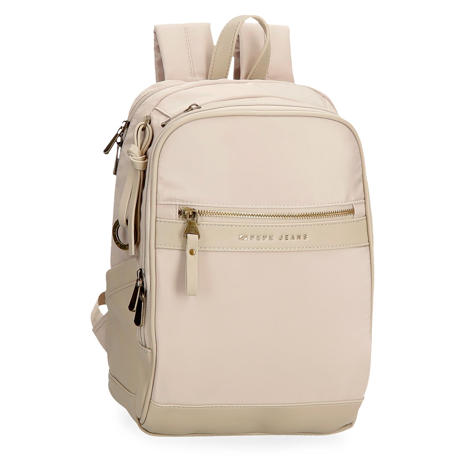 Dámsky cestovný batoh na notebook 9L Pepe Jeans Morgan - béžová