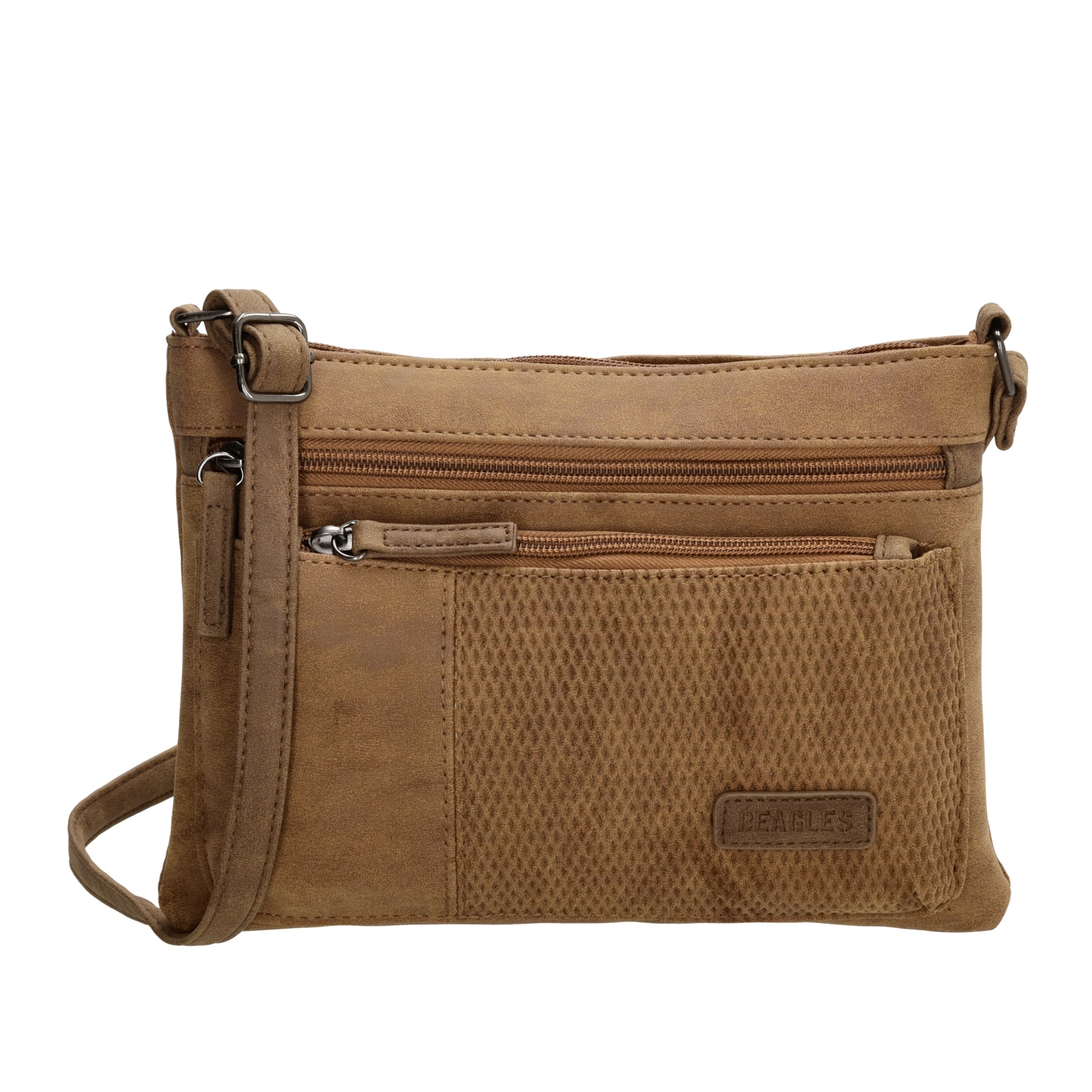 Beagles Brunete dámska crossbody kabelka 24 cm - koňaková