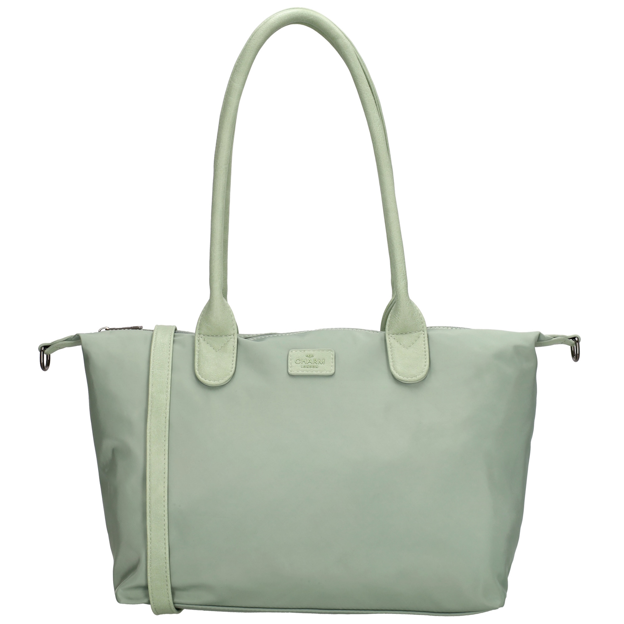 Dámska shopper taška Charm London Buckingham Mono 15,5 L - svetlozelená