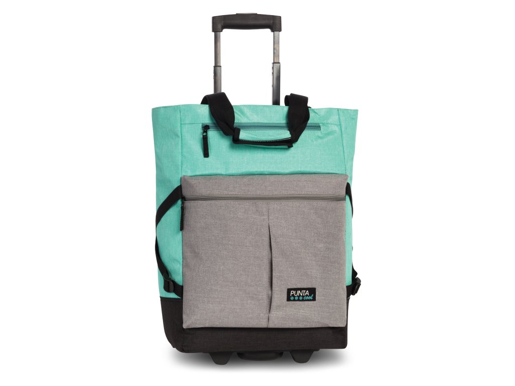 Nákupná taška na kolieskach Punta Cool 33L - mint