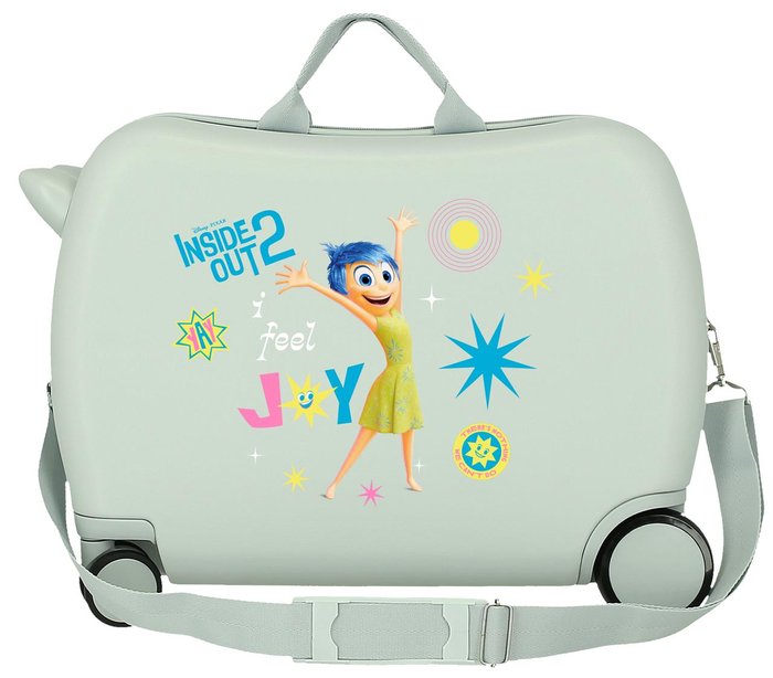 Disney Detský kufrík na kolieskach - odrážadlo - V hlave 2 - mint - 34 L