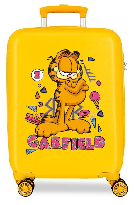 Nikelodeon Detský kabínový kufor Garfield 55 cm - žltý - 34L