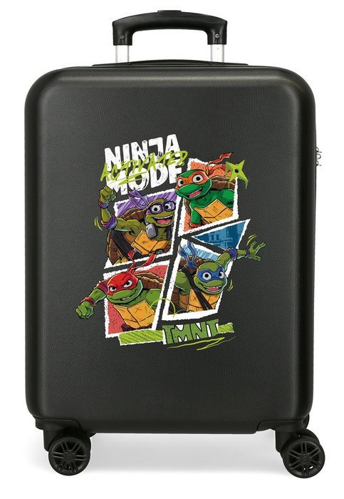 Nikelodeon Detský kabínový kufor Ninja Turtles - 55 cm - čierny - 34 L