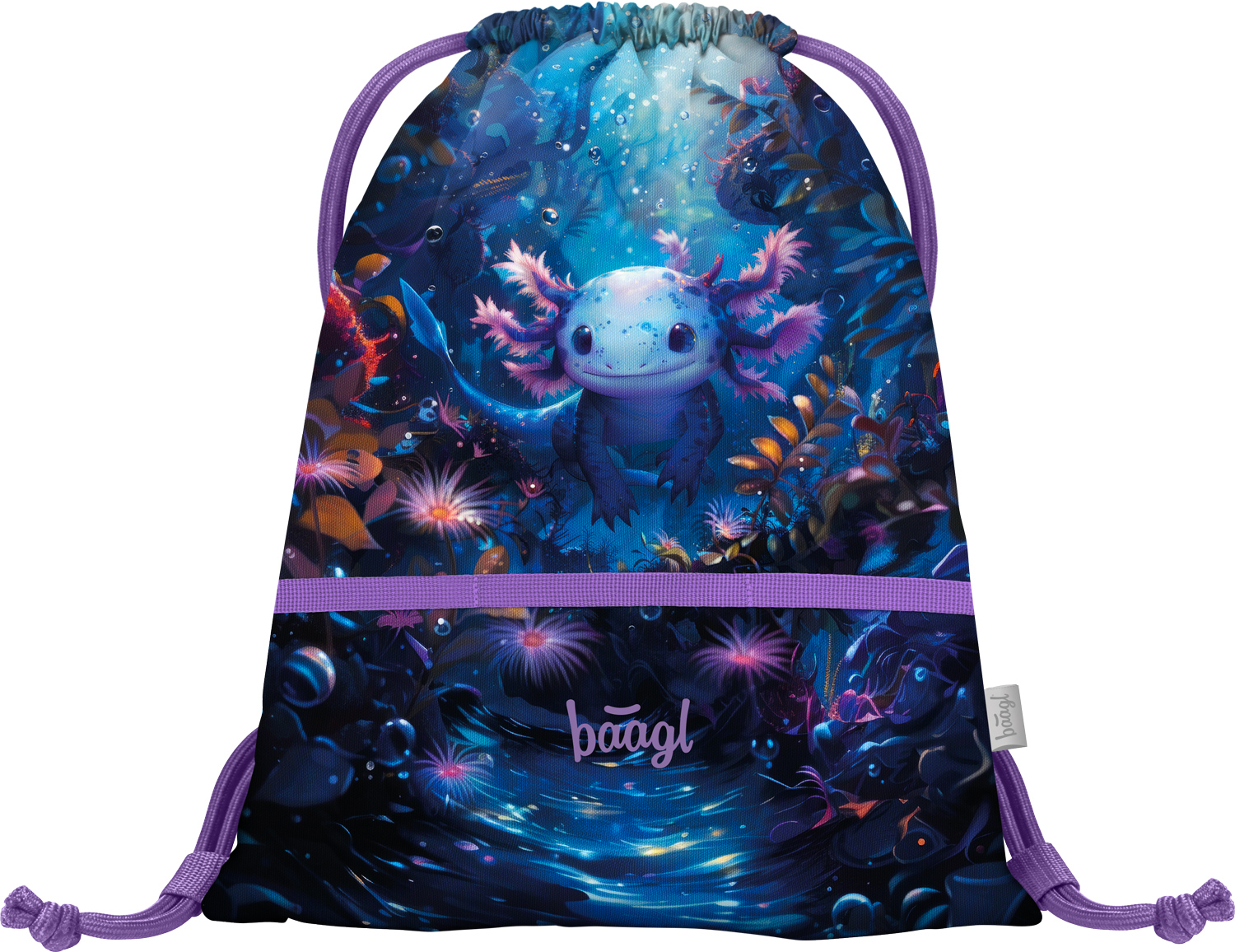 Školské vrecko BAAGL Axolotl - 16,5 L