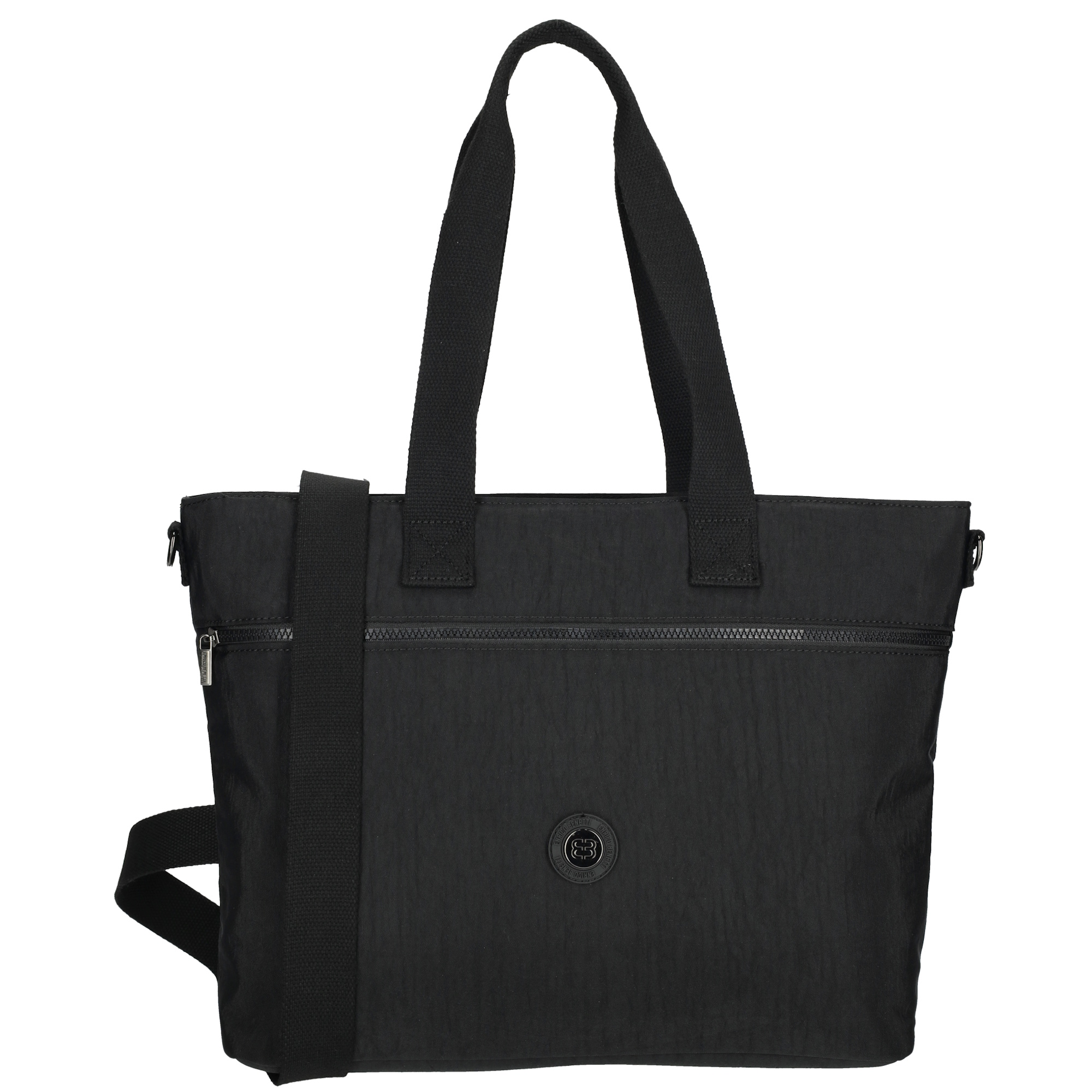 Dámska shopper taška Crinkle Enrico Benetti 15" - čierna