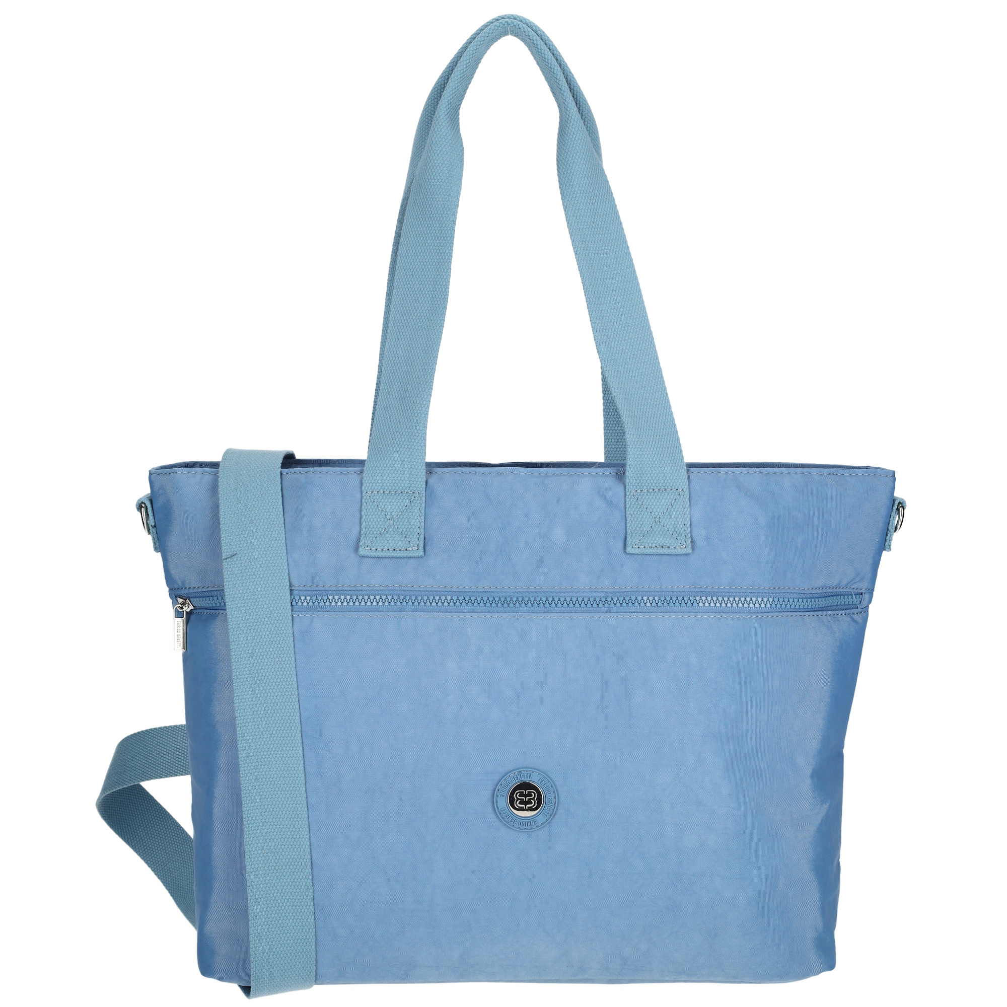 Dámska shopper taška Crinkle Enrico Benetti 15" - modrá