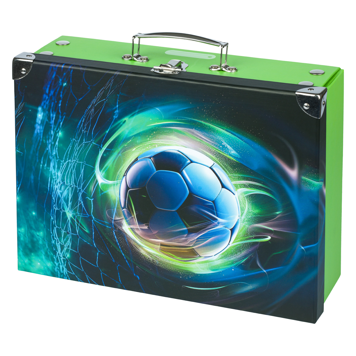 Skladací školský kufrík s kovaním BAAGL Futbalová Lopta