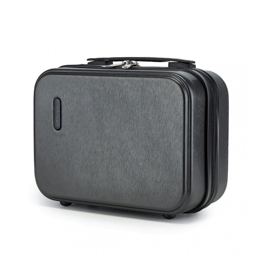 Toaletný kufrík na batožinu KONO - ABS+PC - 9,6 L - sivý