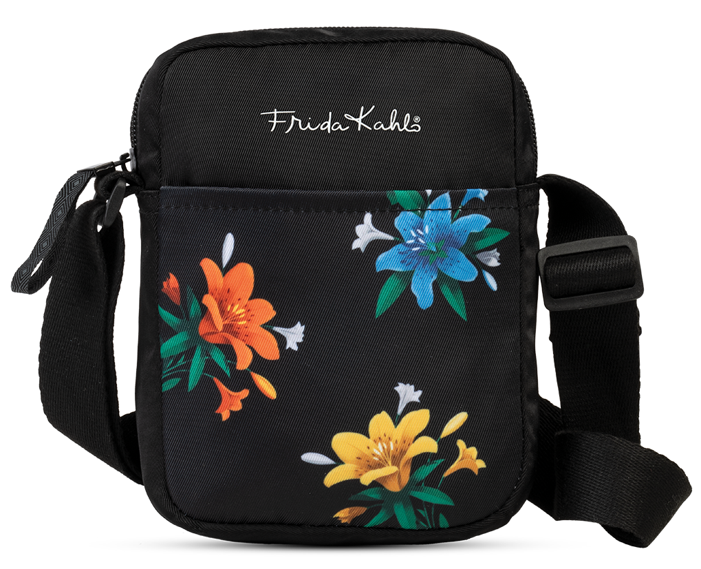 Dámska crossbody taška Frida Kahlo - čierna