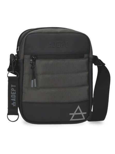 Pánska crossbody taška Adept Dmas - sivá 22 cm