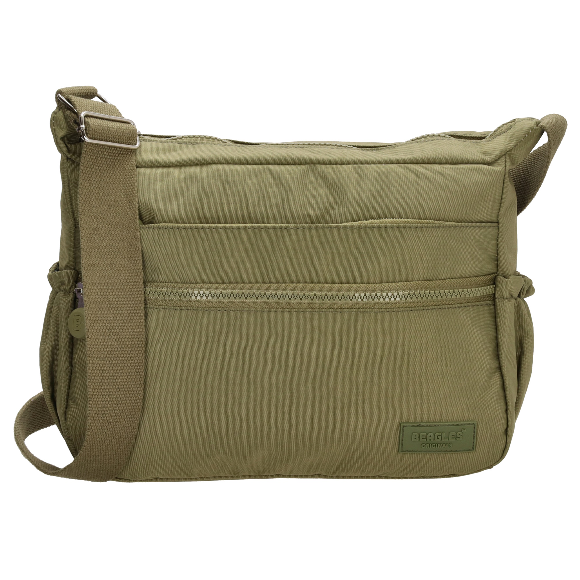 Unisex crossbody taška Beagles Originals Vilhena 35 cm - olivová