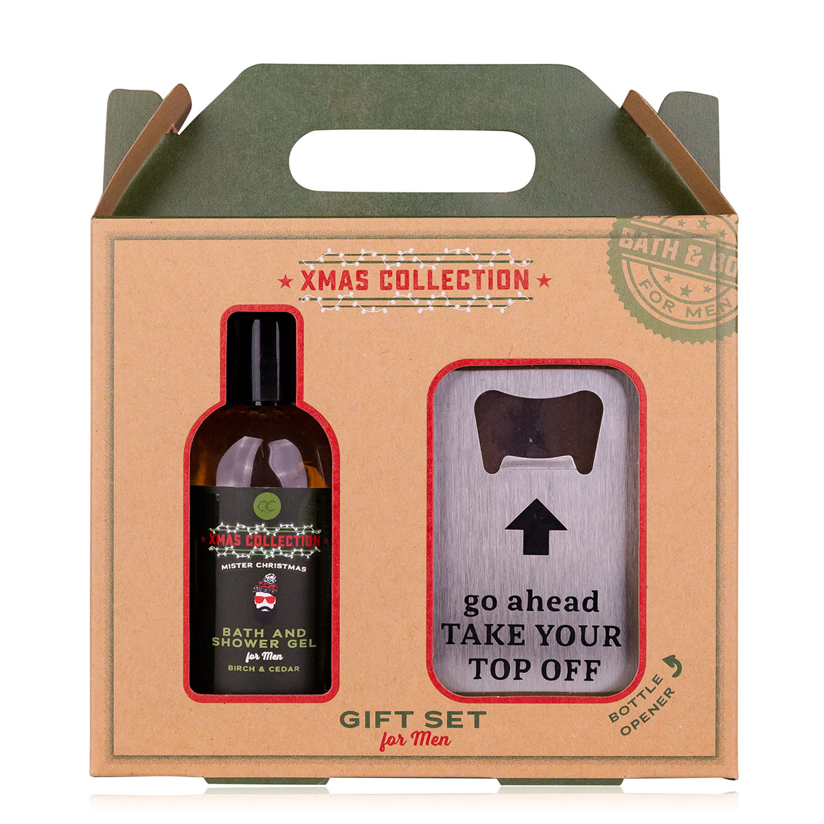 Darčekový set MEN'S COLLECTION XMAS s otváračom na fľaše - ACCENTRA - 100 ml