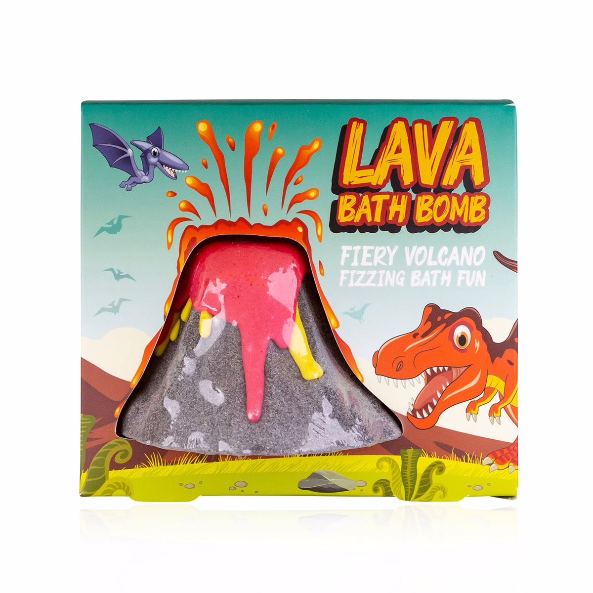 FIZZER v tvare sopky DINOPARK ADVENTURE v darčekovej krabičke ACCENTRA - 120g