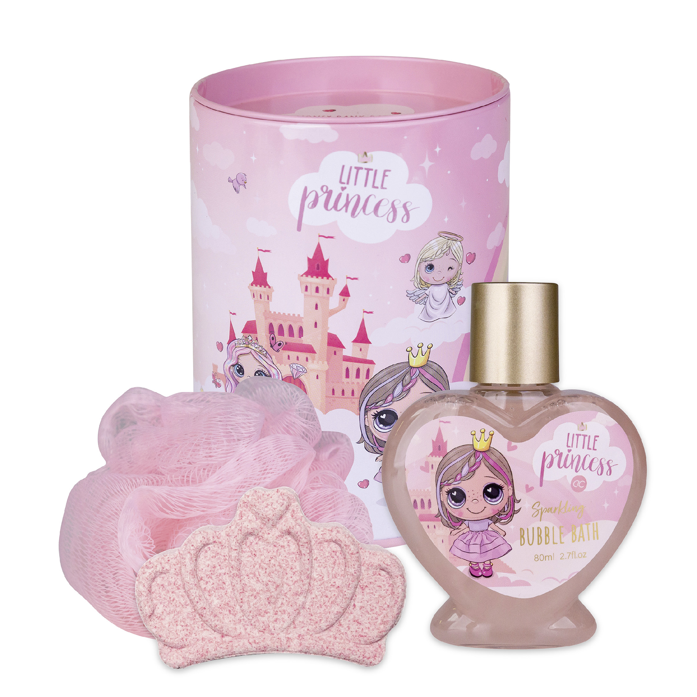 Kúpeľový set LITTLE PRINCESS v plechovej pokladničke - ACCENTRA