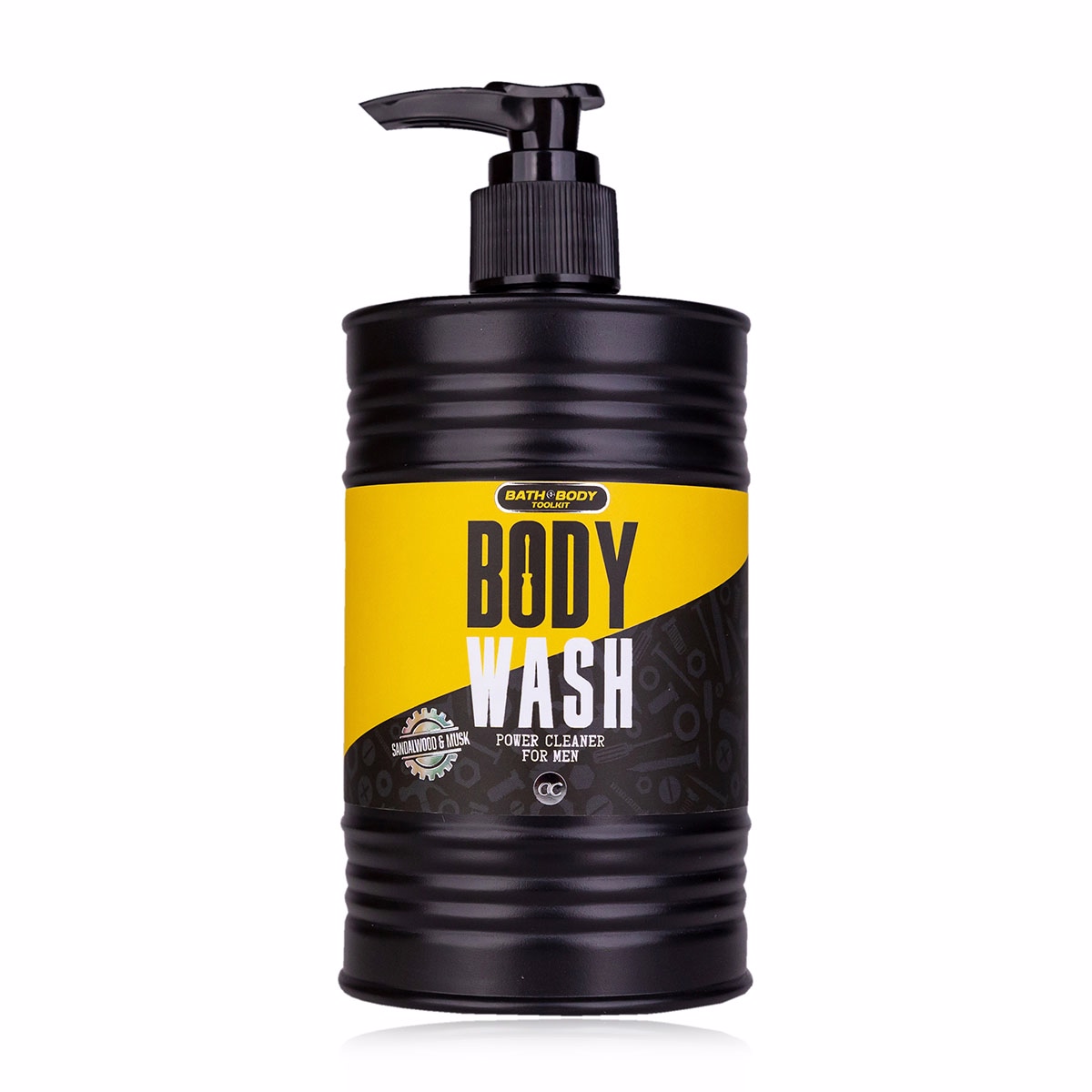 Pánsky sprchový gél 400ml BATH and BODY TOOLKIT s pumpičkou v tvare olejového sudu ACCENTRA