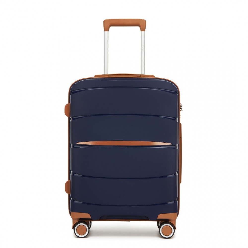 Moderný kabínový kufor Kono - PP - navy - 38 L