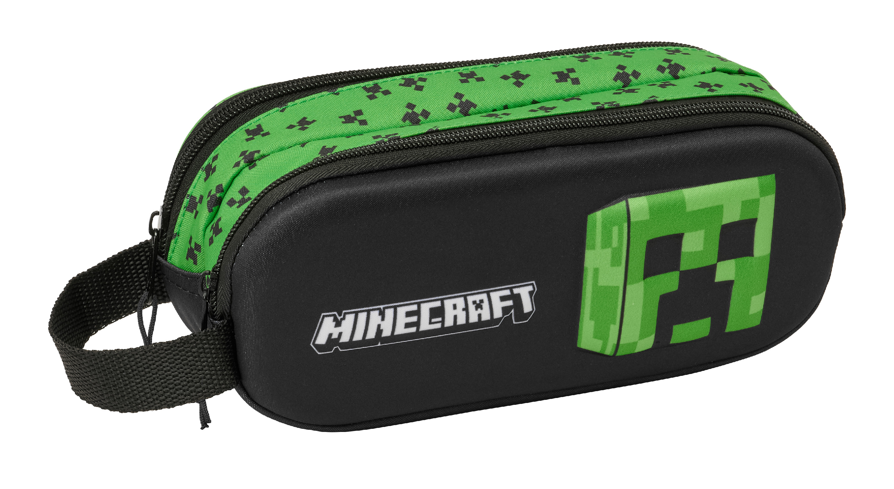 Disney Dvojkomorový 3D peračník Minecraft Safta - čierny