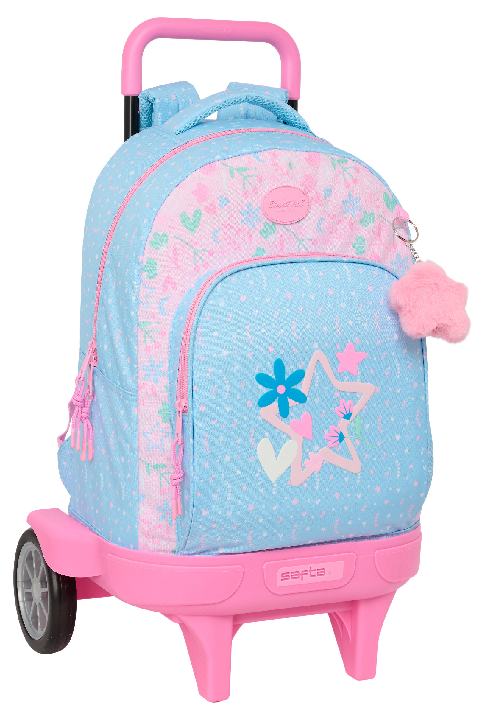 Školský batoh na kolieskach Safta Blackfit8 Smile 32 L