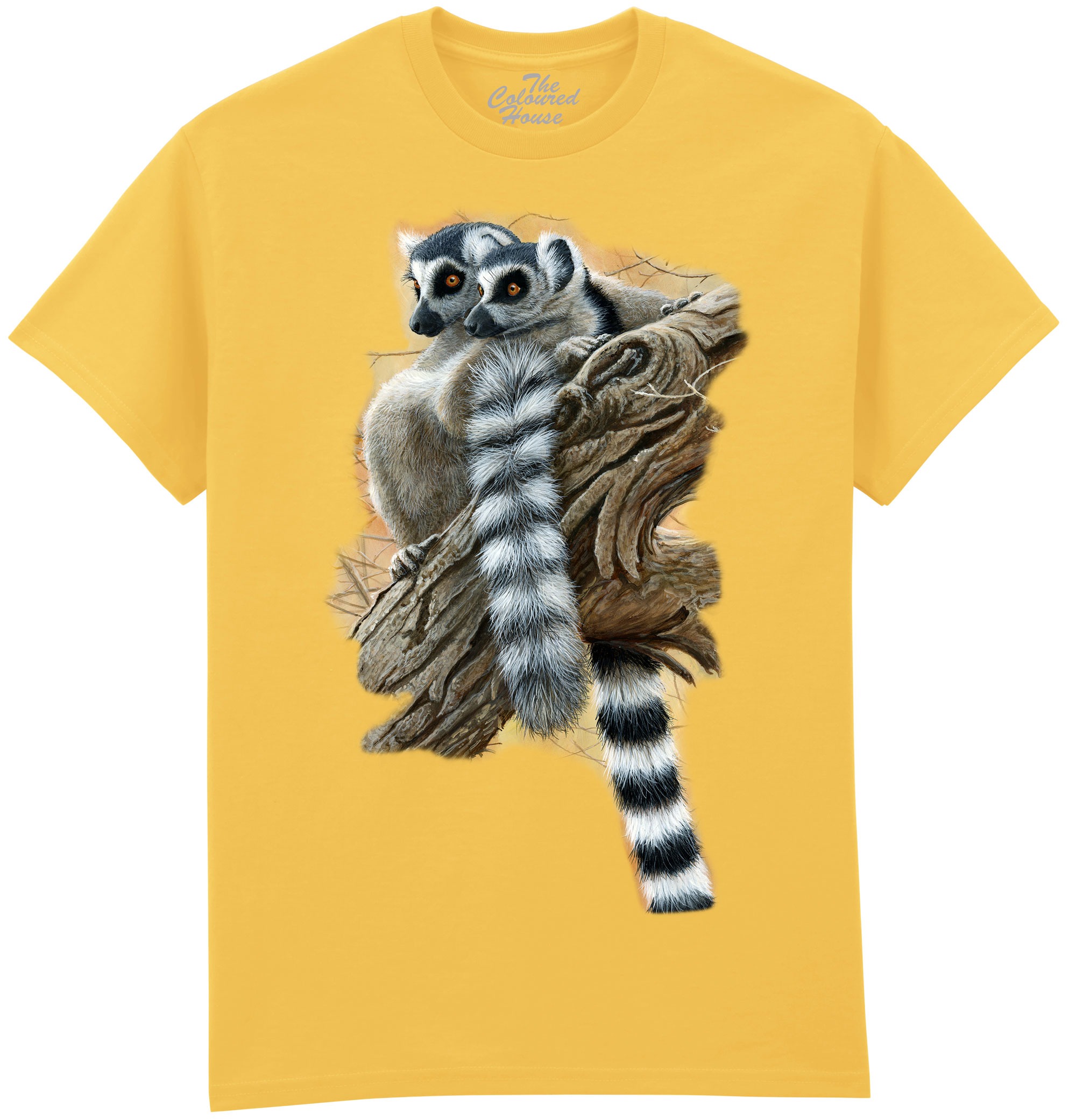 The Colored House Pánske tričko s lemurmi – Heads and Tails od Jeremyho Paula Veľkosť: S