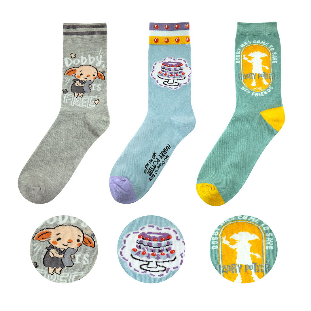 Wizarding World Súprava 3 párov ponožiek Harry Potter - Dobby