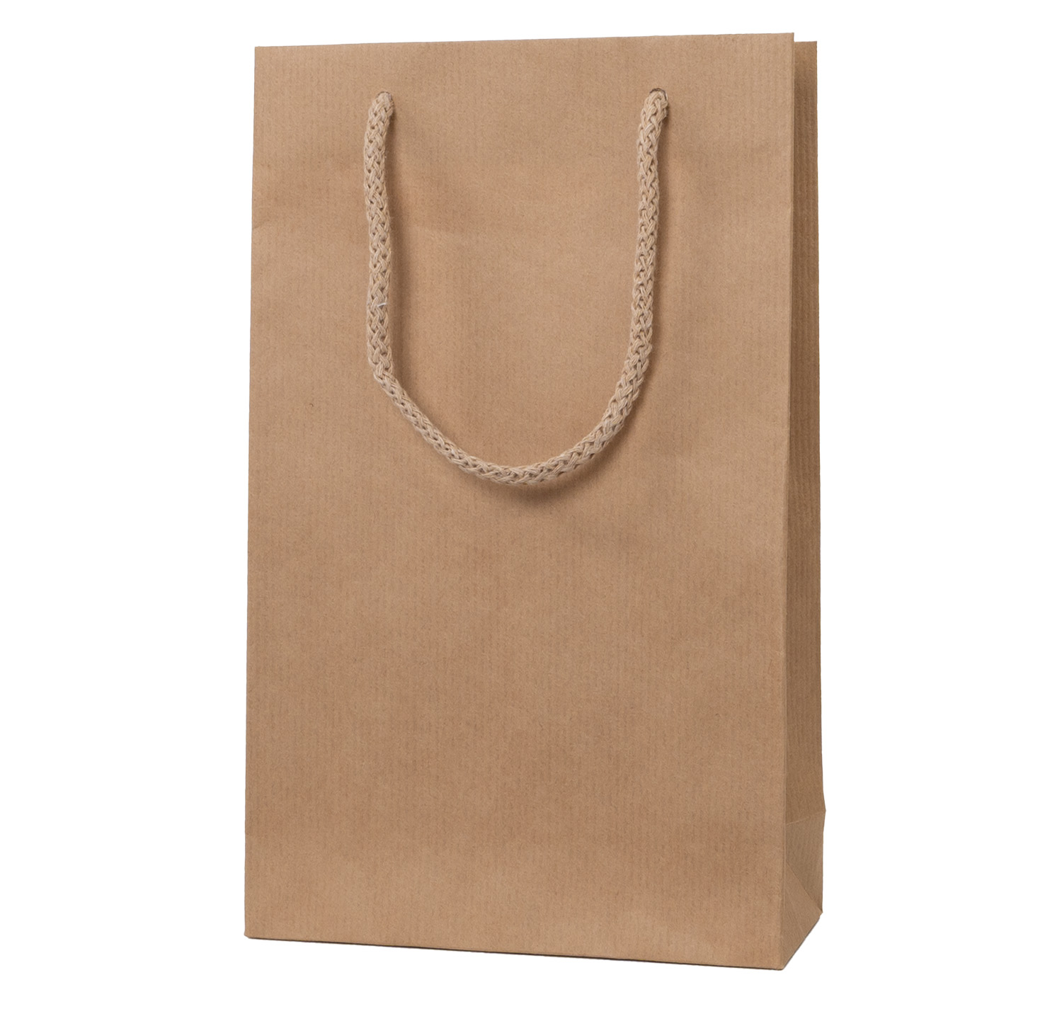 Papierová darčeková taška - natural - 16x6x26 cm