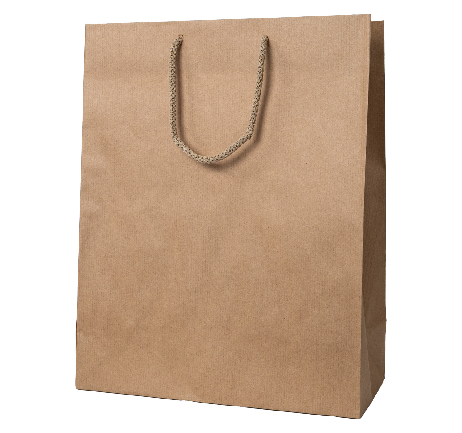 Papierová darčeková taška - natural - 26x12x34 cm