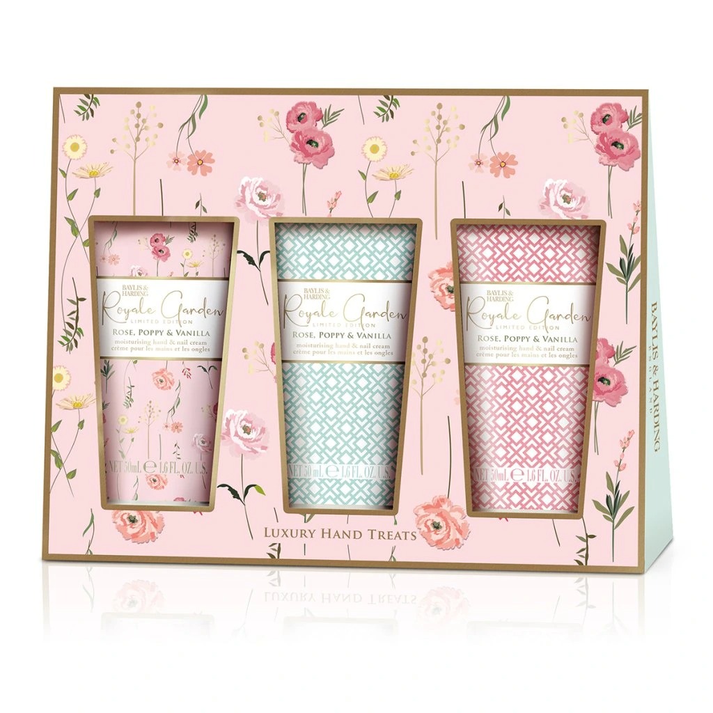 Súprava 3 krémov na ruky ROYALE GARDEN - 3 x 50 ml - Baylis & Harding