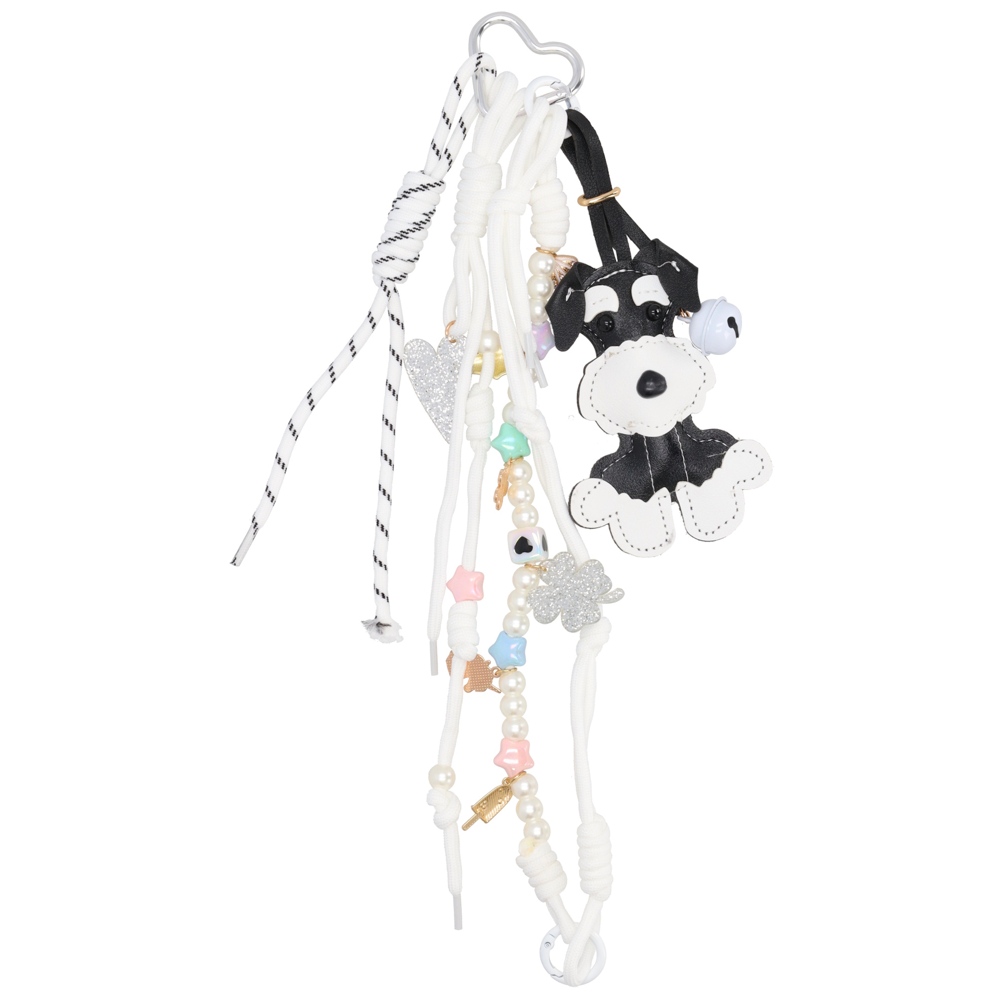 Štýlový prívesok Trendy Bag Charm - čiernobiely