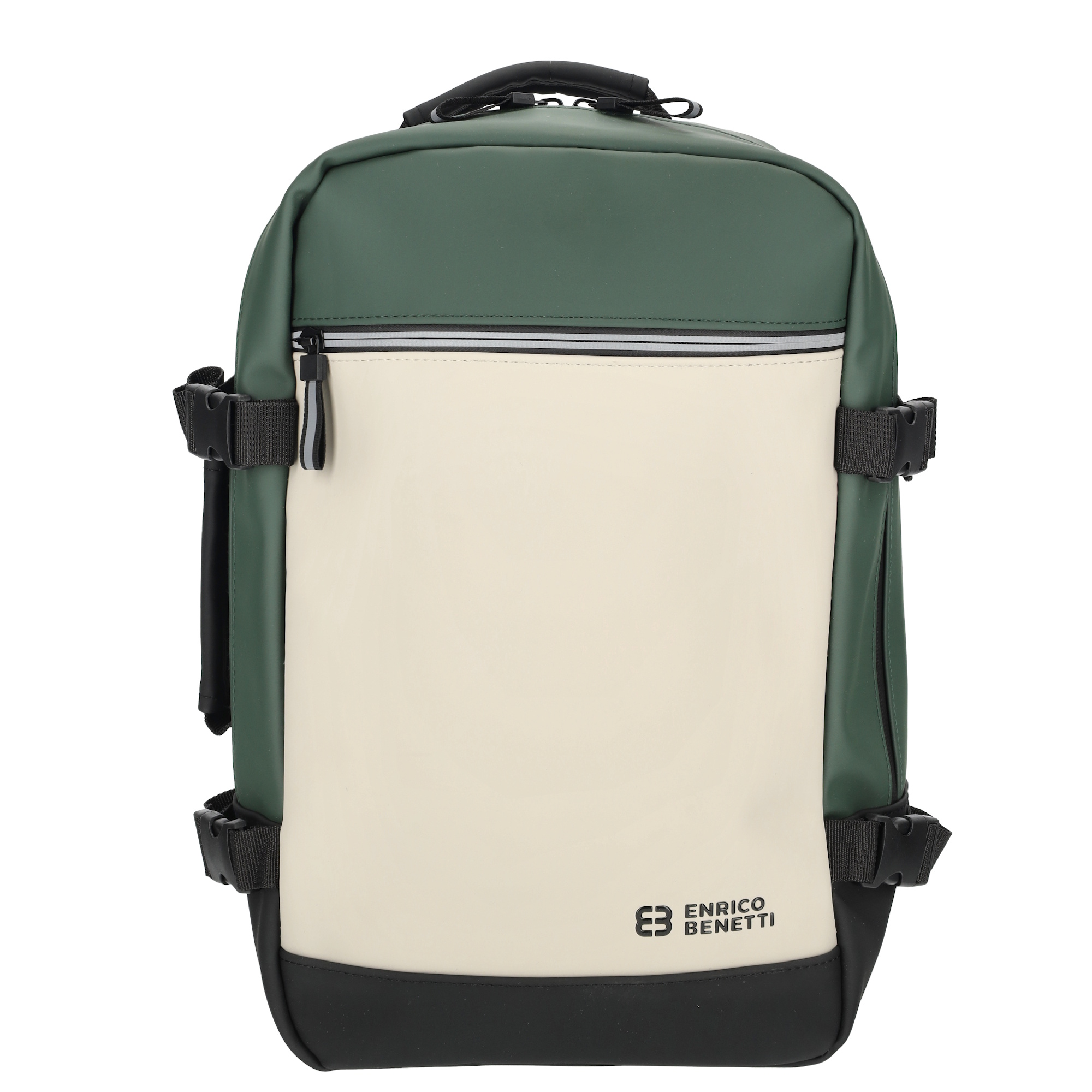 Vodoodpudivý kabínový batoh Enrico Benetti Bergen - zeleno-béžový - 25x20x40 cm