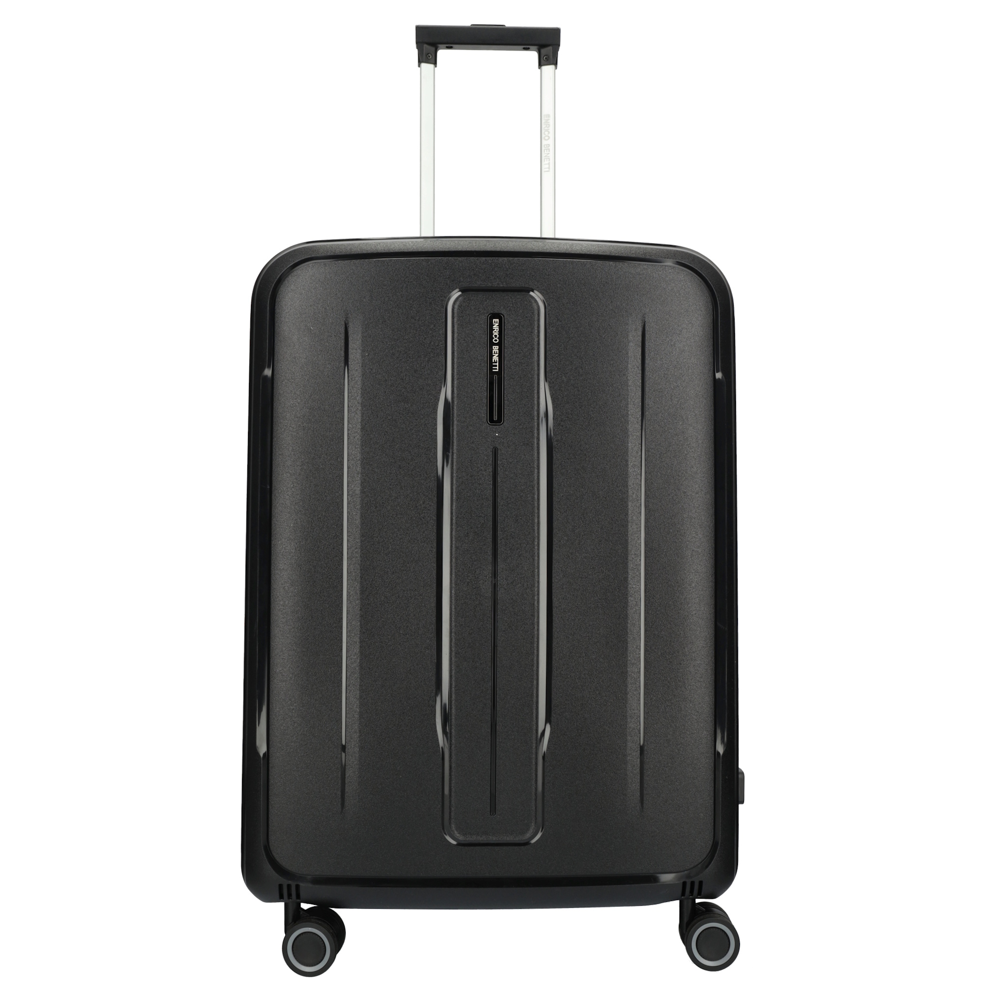 Cestovný kufor na kolieskach bez zipsu Enrico Benetti Chicago - čierny - 96 L