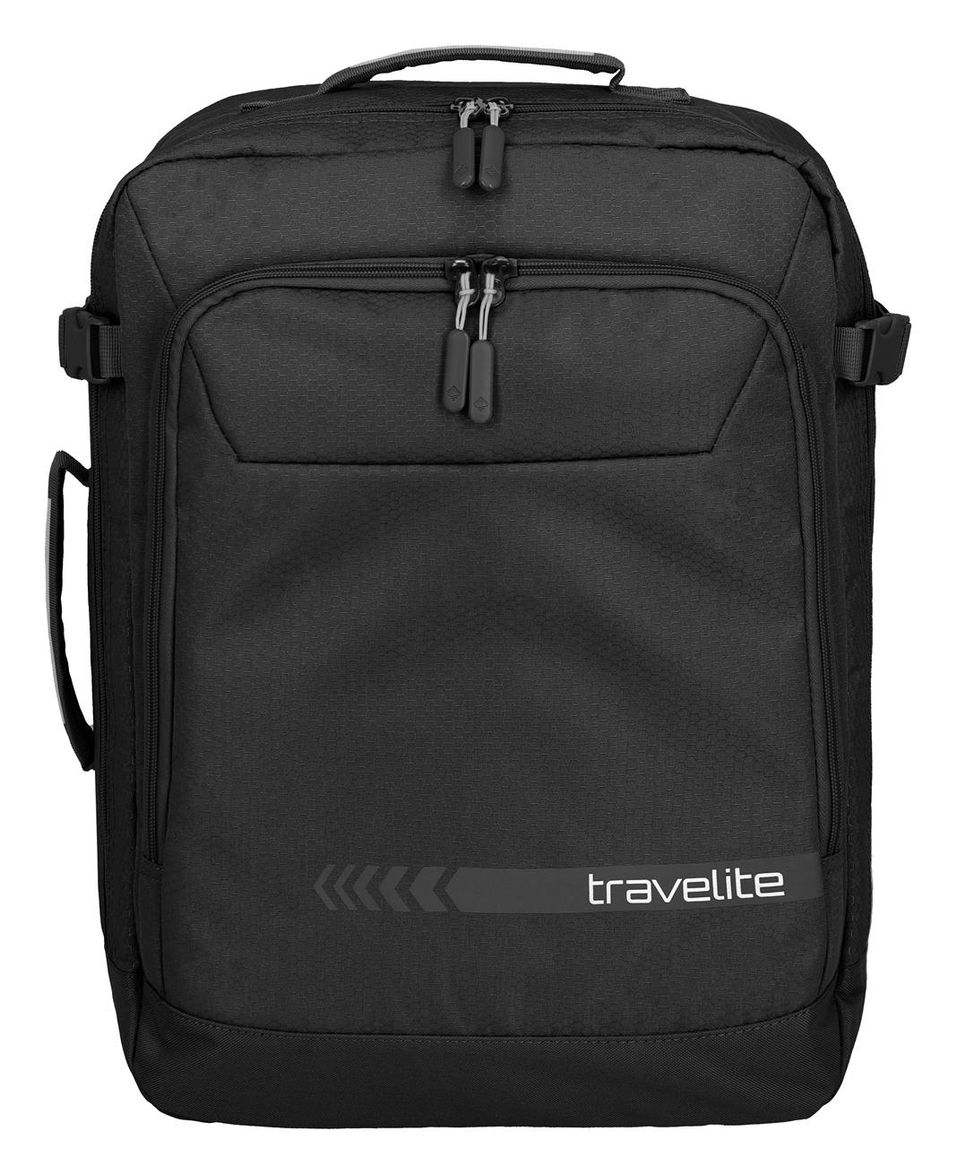 Cestovný batoh a taška 2v1 Travelite Kick Off 37 L - čierny - 50x37x20 cm