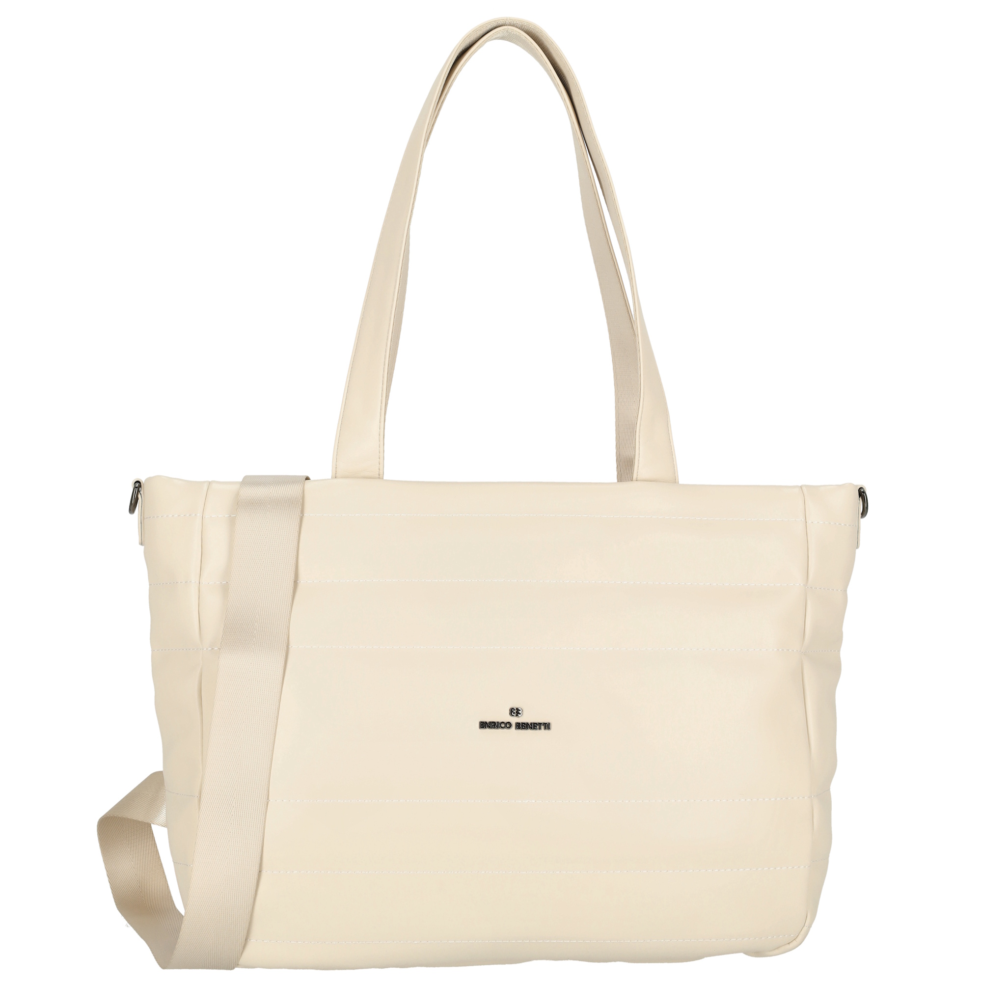 Dámska shopper taška Enrico Benetti Romy - biela - 43x30 cm