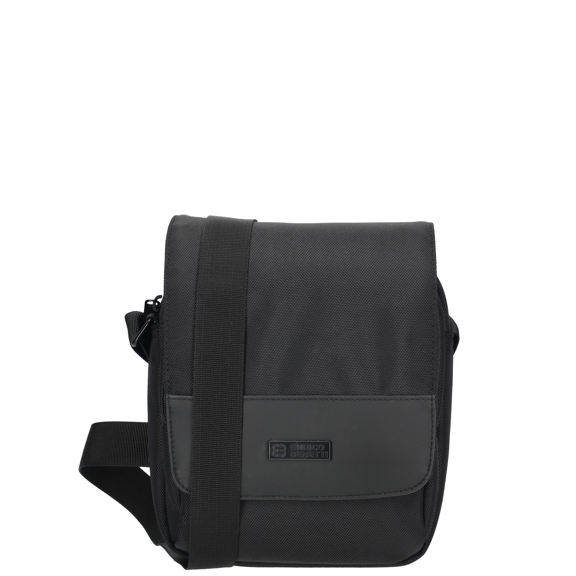 Pánska crossbody taška s chlopňou Enrico Benetti Salford - čierna - 20x18 cm