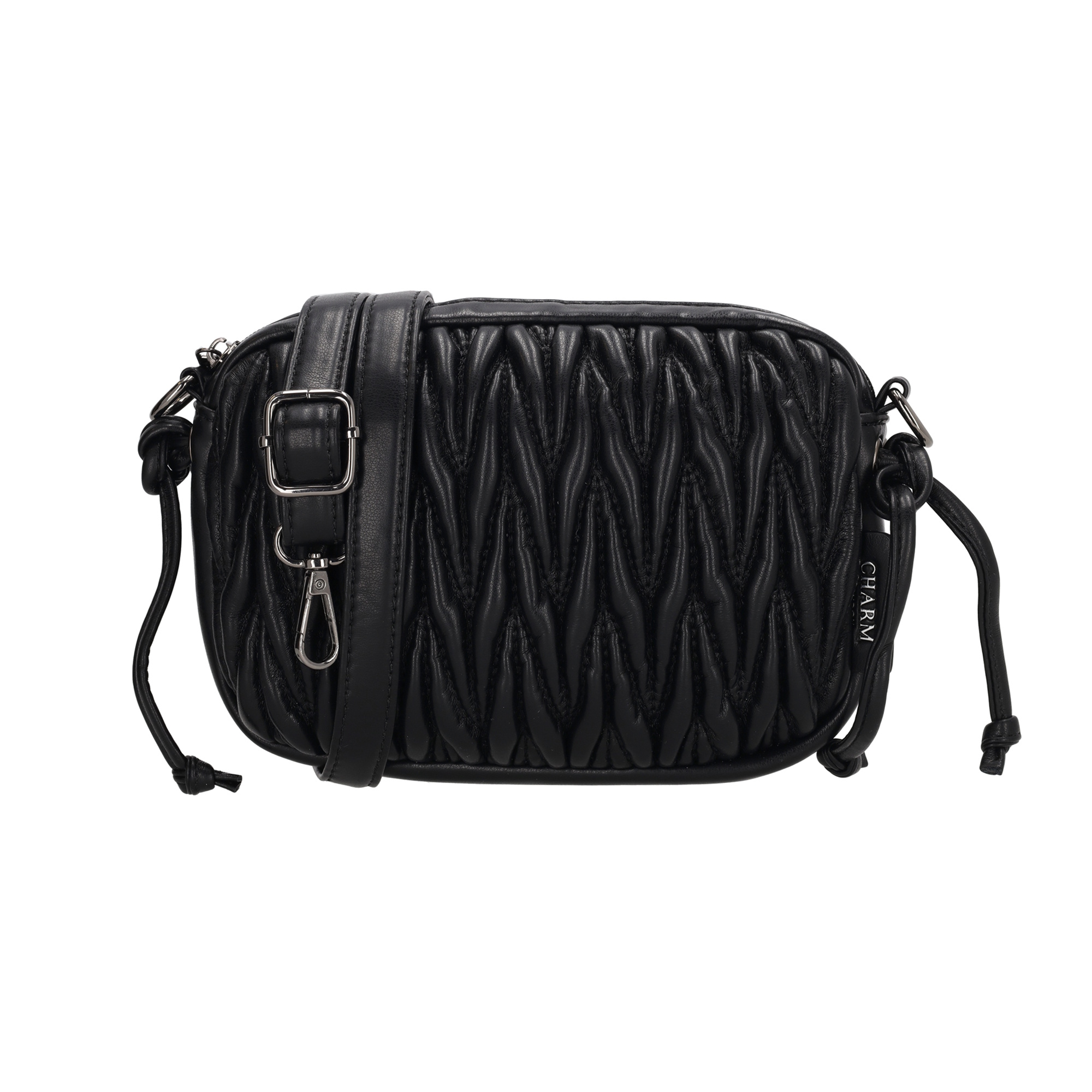 Dámska crossbody kabelka Charm London West End - čierna - 15x20 cm