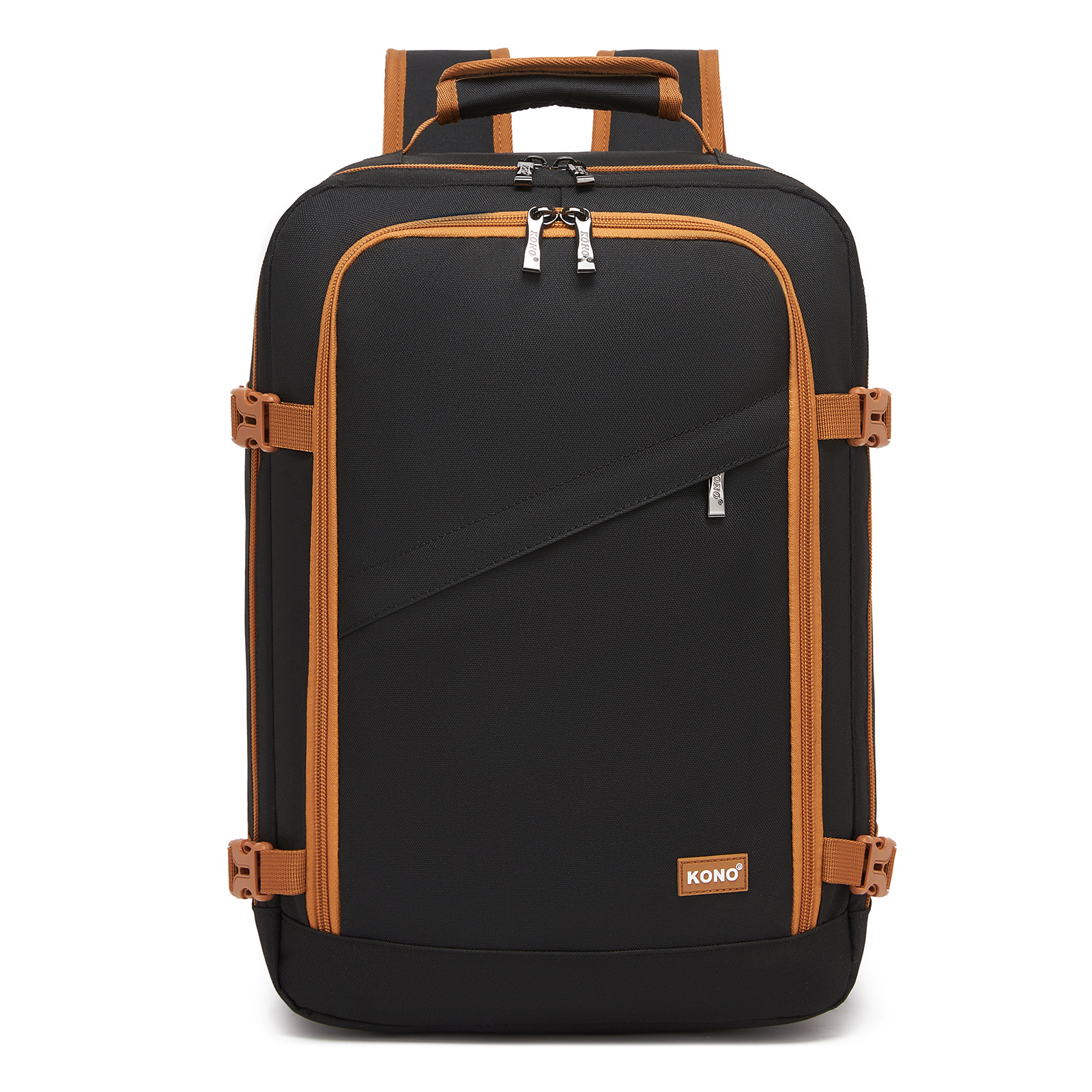 Kabínový batoh Kono 24L - čierno-hnedý - 30x20x40 cm